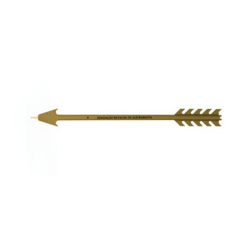 Caneta formato seta na cor dourado